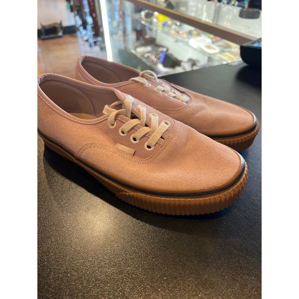 Vans Authentic Platform Suede Pink Gum Sole Low Top Sneakers Creeper Style